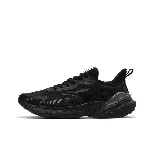 361° Popping Foam 3.0 Cushioned Slip Resistant Abrasion Resistant Low Top Running Shoes Men's Black