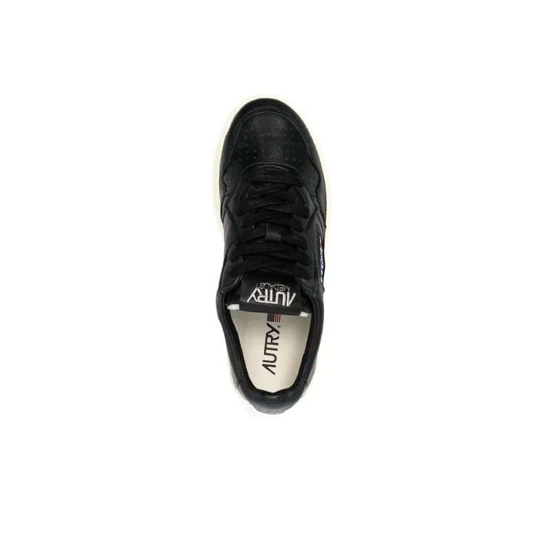 AUTRY Medalist Low Goat Skin 'Black' Women's-3