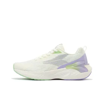 361° E Toughness 2.0 Cushioned Slip Resistant Abrasion Resistant Low Top Running Shoes Women's White Purple Green