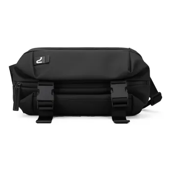 PIERRE CARDIN Fabric Bag, Messenger Bag, Backpack, Crossbody Bag Medium Size Men's Black