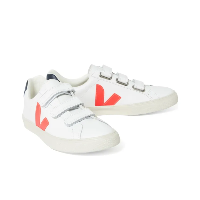 VEJA Esplar 3 Lock Velcro 'White Neon Orange' Women's-1