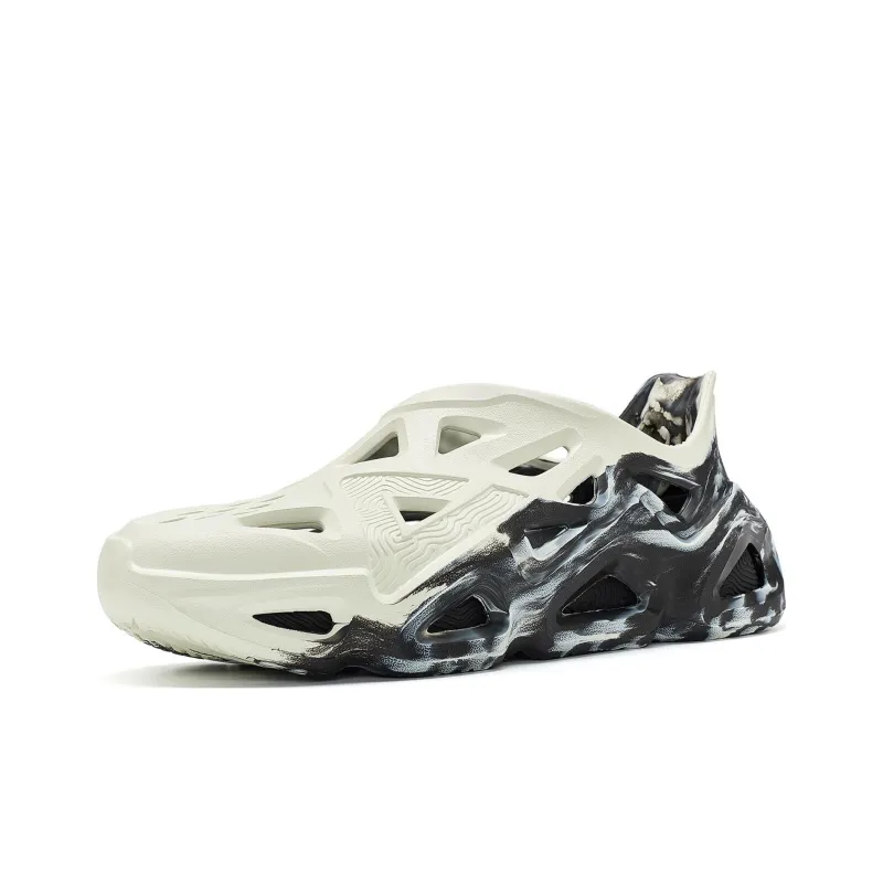 PEAK Ink Wash Chinese Style Sports Sandals Men's Black White-2