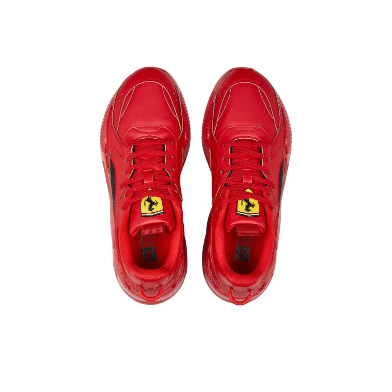 PUMA Scuderia Ferrari RS-X Mc Anti-Slip Wear-Resistant Low-Top Sports Casual Shoes Unisex Red Black-3