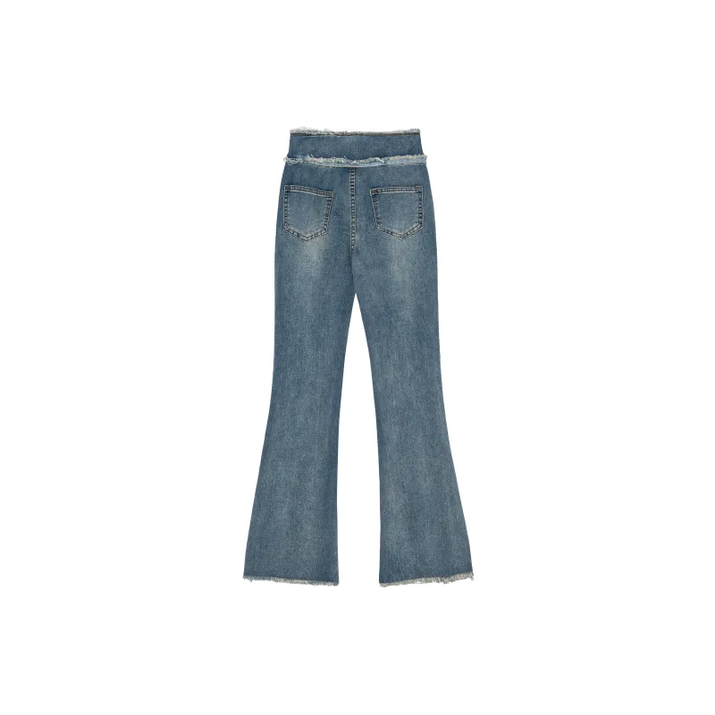 QYPRF Jeans Women's Blue-1