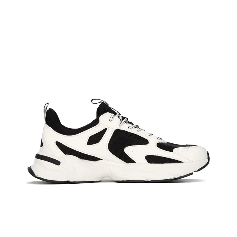 XTEP Cushioning Anti-Slip And Wear-Resistant Low-Top Running Shoes Men's Black White-1