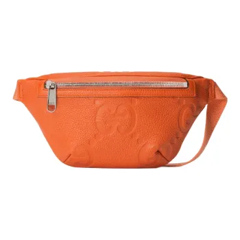 GUCCI Leather Shoulder Bag Crossbody Bag Sling Bag Fanny Pack Small Size Men's Orange