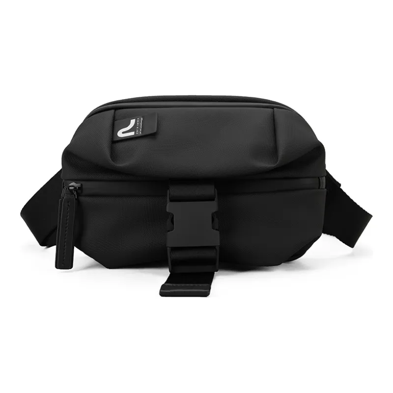 PIERRE CARDIN Fabric Crossbody Bag Trumpets Men's Black-0