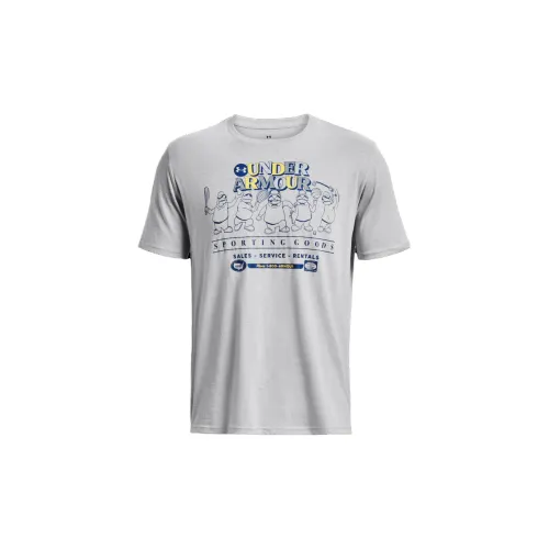 Under Armour T-Shirts Men Light Modern Gray