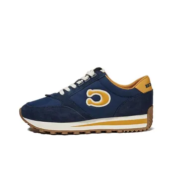 COACH Low Top Casual Shoes Men's Dark Blue