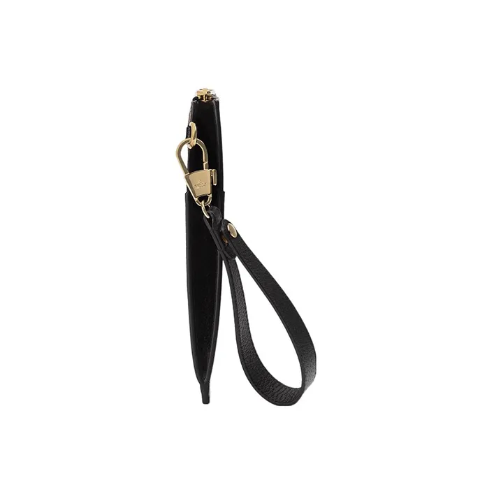 GUCCI Canvas With Leather Clutch Men's Black-2