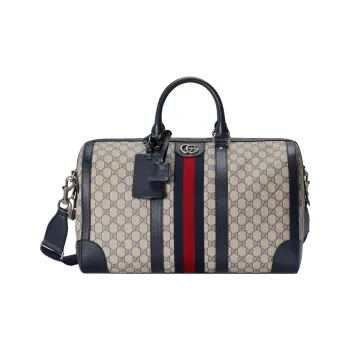 GUCCI Canvas With Leather Handbag Shoulder Bag Crossbody Bag Travel Bag Women's