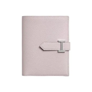 HERMES Bearn Epsom Calfskin Short Wallet Women's 09 Mauve Pale Dream Purple