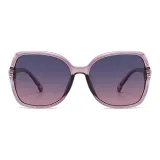 Transparent Purple Frame with Blue Gray Lens (TY0043-5)