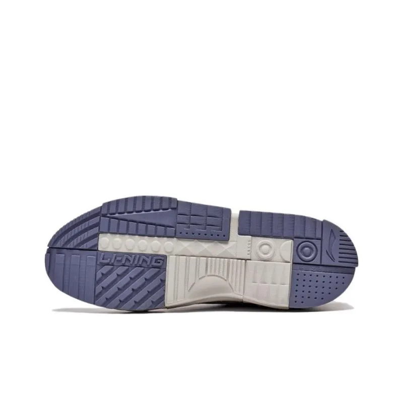 LiNing Li Cheng Inner Presentation Anti Slip Wear Resistant Low Top Sports Casual Shoes Men's White Gray-4