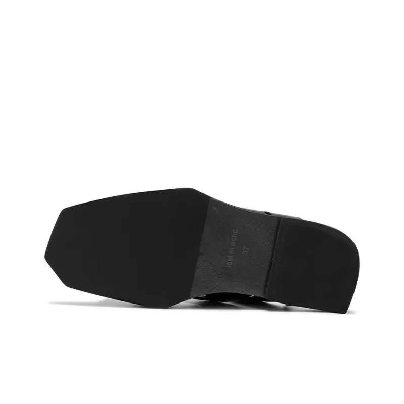 Lost In Echo Slide Slippers Women's Black-4