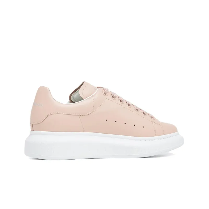Alexander McQueen Oversized Larry Leather Sneakers 'Pink White' Women's-3