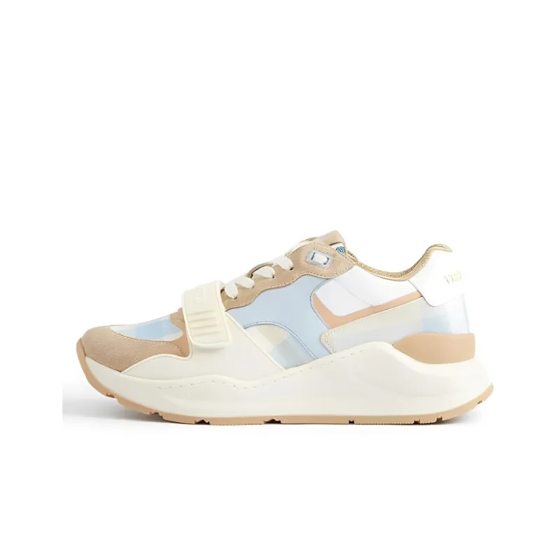 Burberry Low Top Sports Casual Shoes Women's White Blue-0