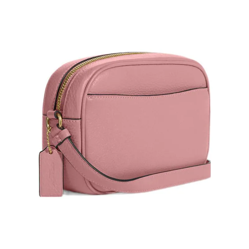 COACH Jamie Pebbled Leather Camera Bag Shoulder Bag Crossbody Bag Mini Women's Pink-1