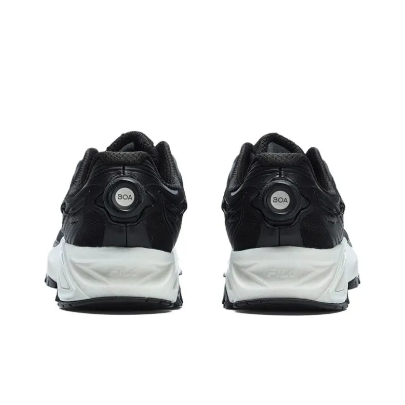 FILA BOA LYNX 1+ Anti Slip Wear Resistant Low Top Casual Running Shoes Men's Black-3