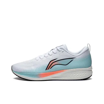 LiNing Red Hare 6 Anti Slip Wear Resistant Low Top Running Shoes Men's White Blue