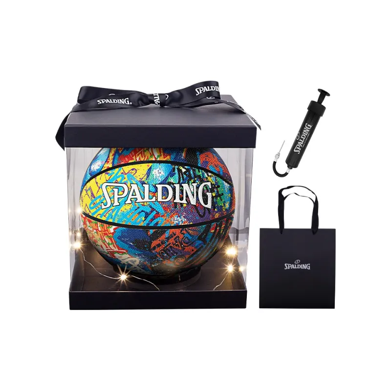SPALDING Graffiti PU Basketball Multicolor Size 7 Street Men's-5