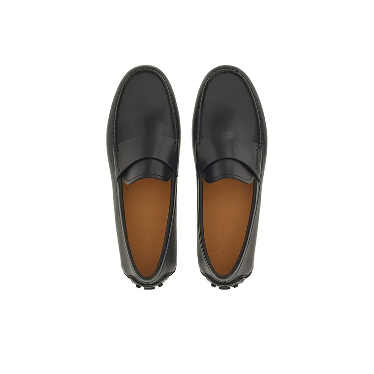 FERRAGAMO Saddle Casual Shoes Men's Black-2