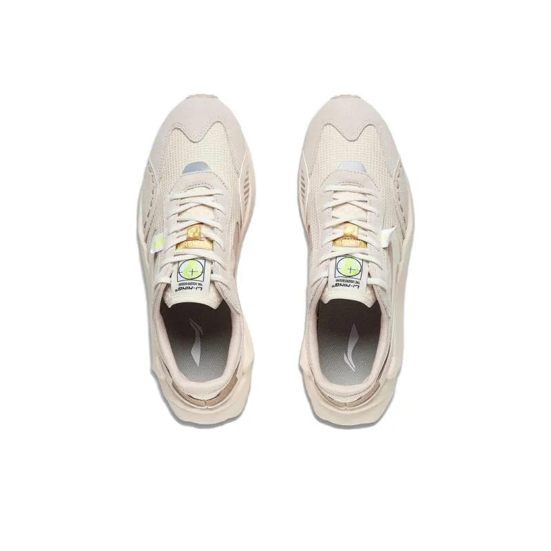 LiNing Radius Anti Slip Wear Resistant Low Top Sports Casual Shoes Men's Ecru Umber-3
