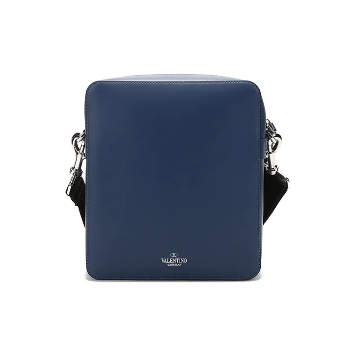 Valentino VLTN Leather Camera Bag, Shoulder Bag, Crossbody Bag Men's Black-3