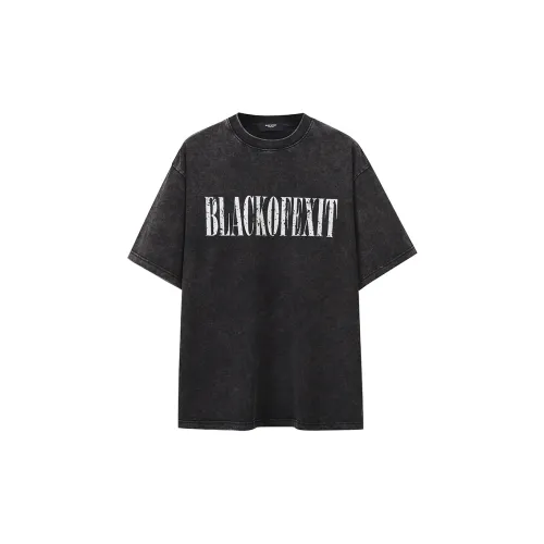 BLACK OF EXIT T-Shirts Unisex Faded Black