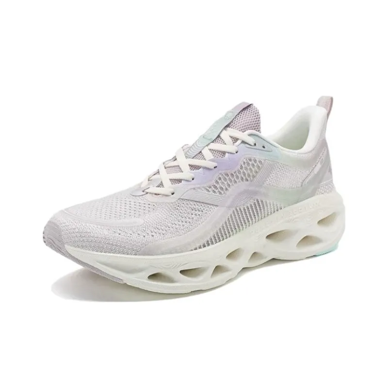 XTEP Shock Absorption Spinning 10.0 Running Shoes Women's Low Top Gray-1