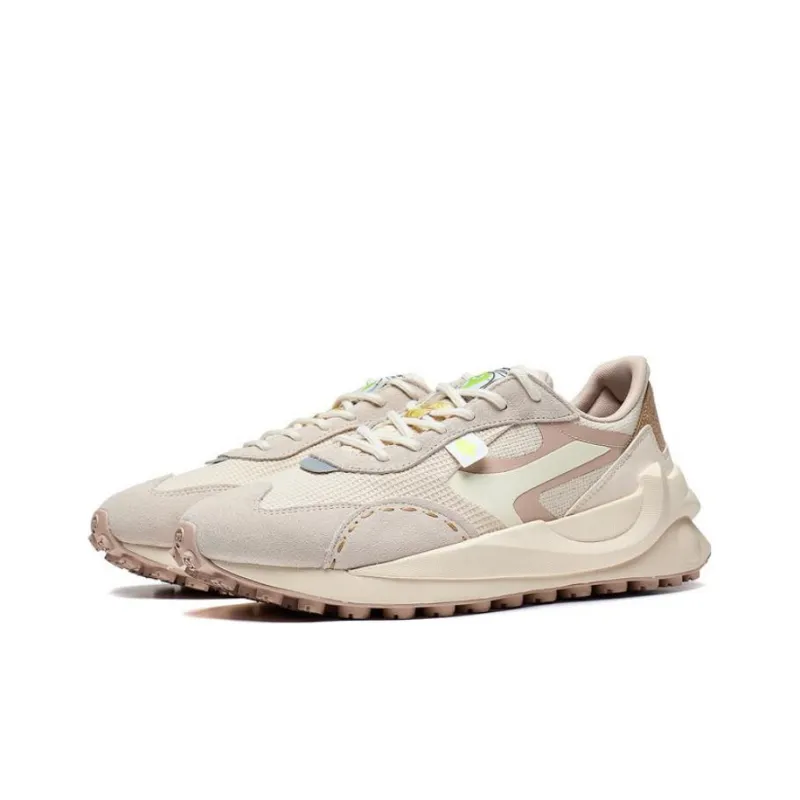 LiNing Radius Anti Slip Wear Resistant Low Top Sports Casual Shoes Men's Ecru Umber-2
