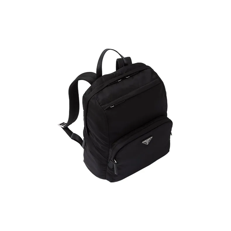 PRADA Re Nylon Fabric Backpack Medium Size Men's Black-1
