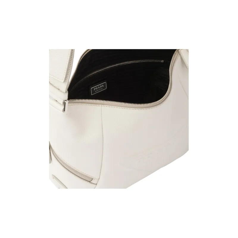 PRADA Leather Crossbody Bag, Shoulder Bag Men's-5