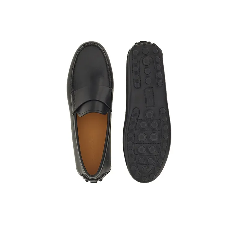 FERRAGAMO Saddle Casual Shoes Men's Black-4