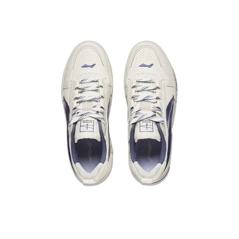 LiNing Li Cheng Inner Presentation Anti Slip Wear Resistant Low Top Sports Casual Shoes Men's White Gray-3