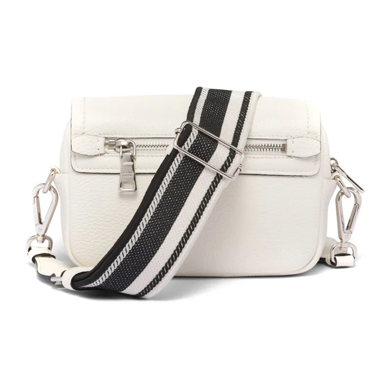 PRADA Leather Crossbody Bag Shoulder Bag Women's White-1