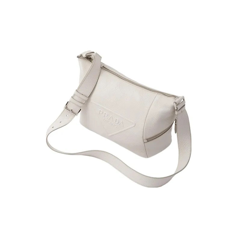 PRADA Leather Crossbody Bag, Shoulder Bag Men's-2