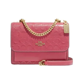 COACH Klare Leather Messenger Bag Shoulder Bag Crossbody Bag Small Size Women's Pink