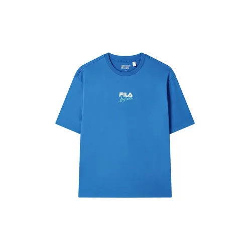 FILA X Magic Stick Joint Series T-Shirts Unisex Sky Sea Blue