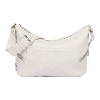 PRADA Leather Crossbody Bag, Shoulder Bag Men's