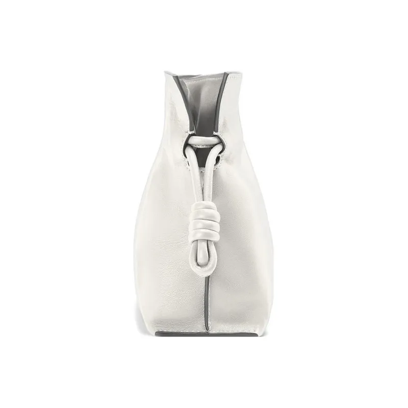 LOEWE Nappa Cow Leather One Shoulder Crossbody Clutches Mini Women's Light Gray-2