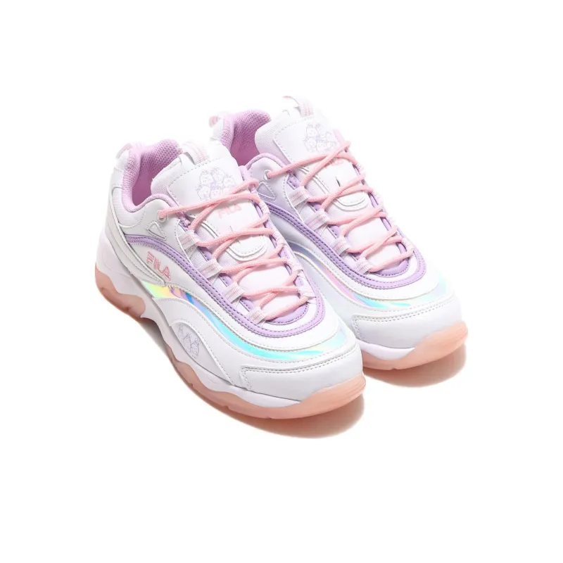 Sumikko X Atmos Pink x FILA Ray Corner Creatures Durable Breathable Low-Top Sports Casual Shoes Women's White Pink-2