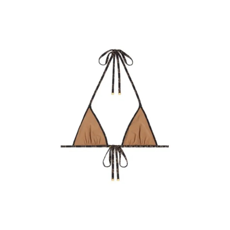 CELINE Monogram Triangle Bikini Top-1