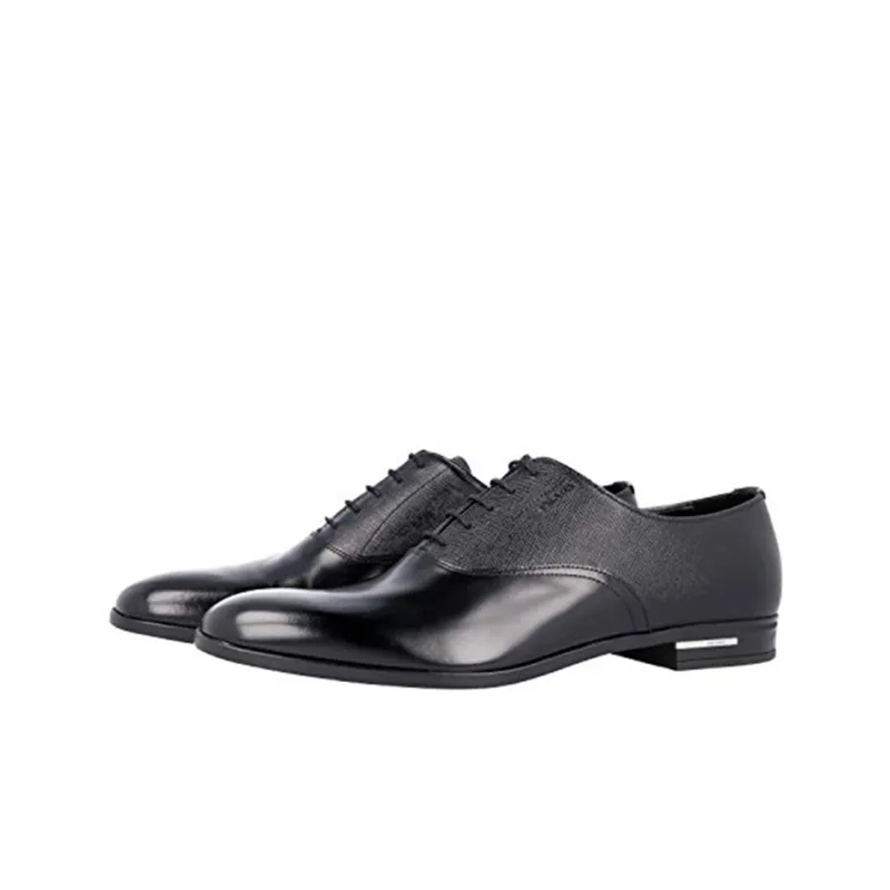PRADA Shoes Dress Shoes Men Low-Top Black-3