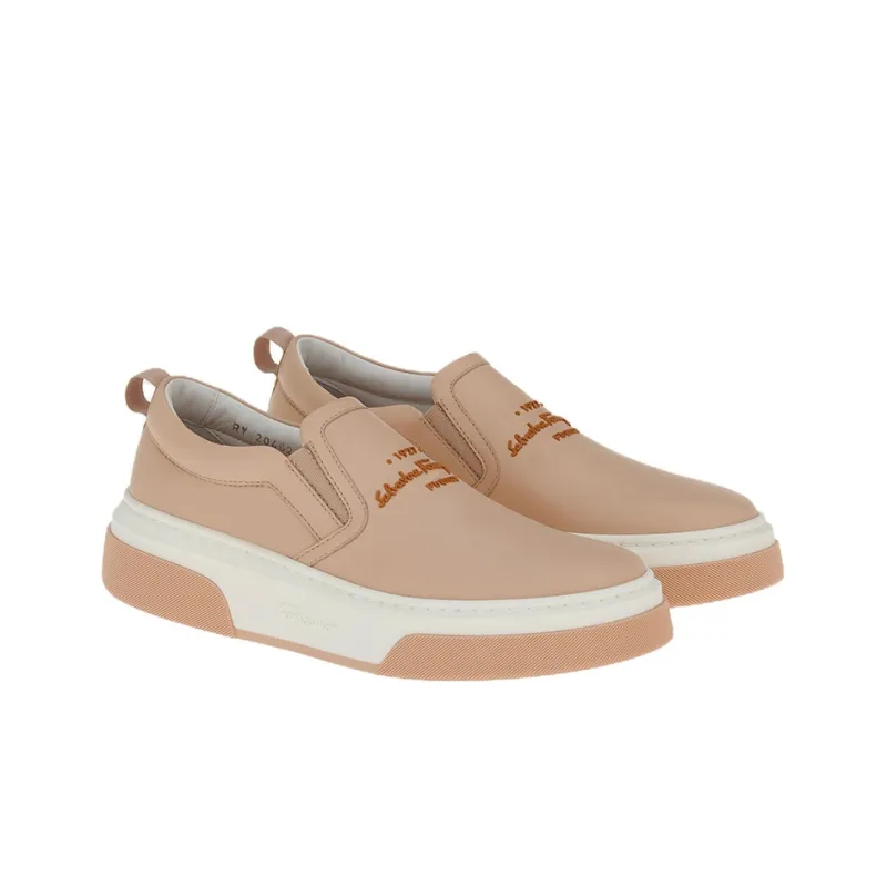 FERRAGAMO Embossed-logo Slip-on Sneakers-1