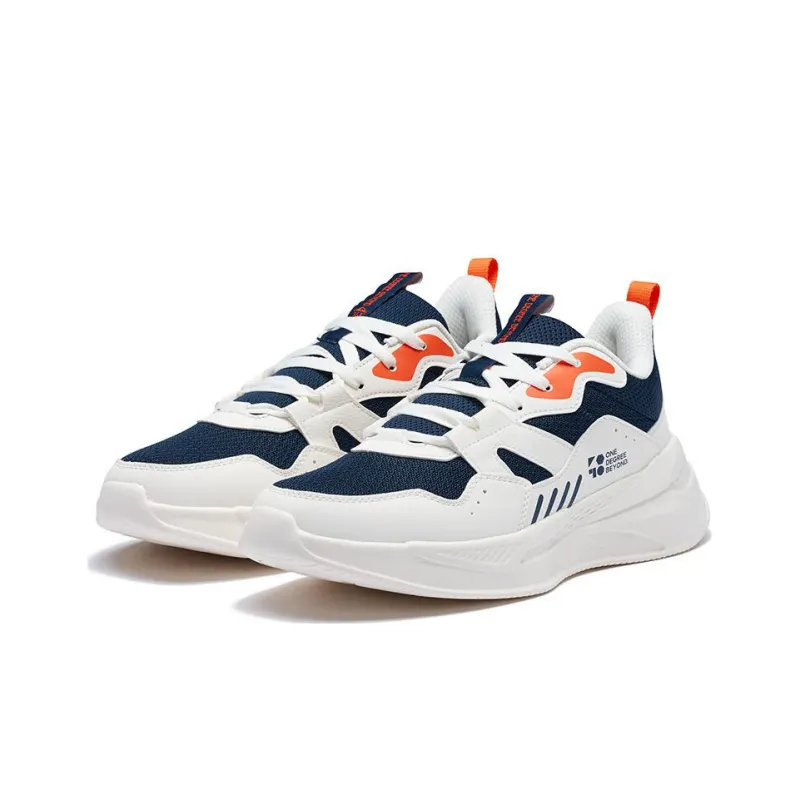 361° Cushioning Anti-Slip And Wear-Resistant Low-Top Sports Casual Shoes Men's White Black-2