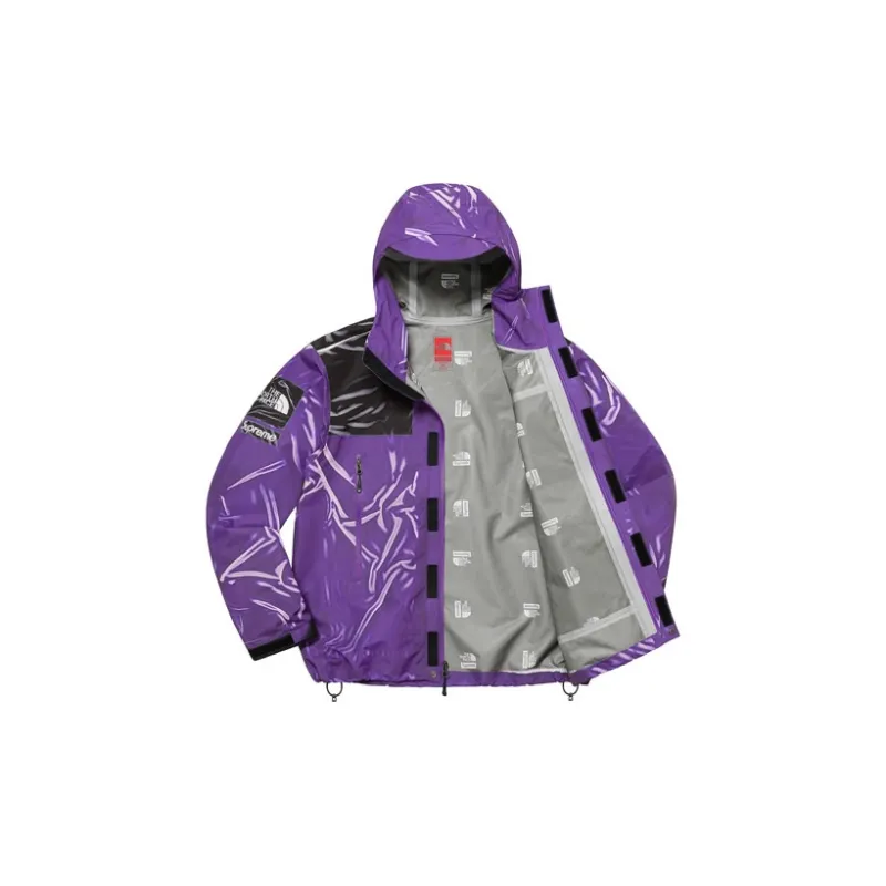Supreme The North Face Printed Taped Seam Shell Trompe L'oeil Jacket-9