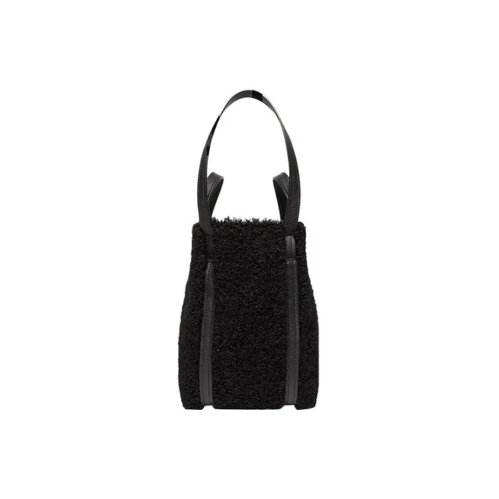 Balenciaga Everyday Cow Leather Portable Crossbody Bag Shoulder Bag Women's Black-3