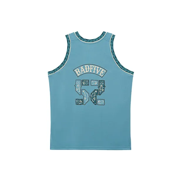LiNing Basketball Jersey Men's Turquoise Mountain Green-1