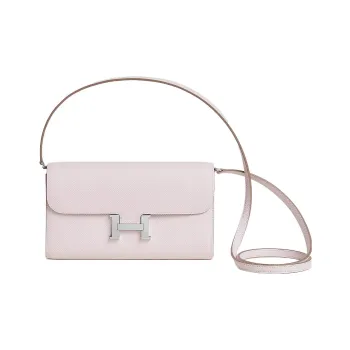 HERMES Constance To Go Epsom Leather Wallet, Clutch, Shoulder Bag, Crossbody Bag Women's Mauve Pale Dream Purple